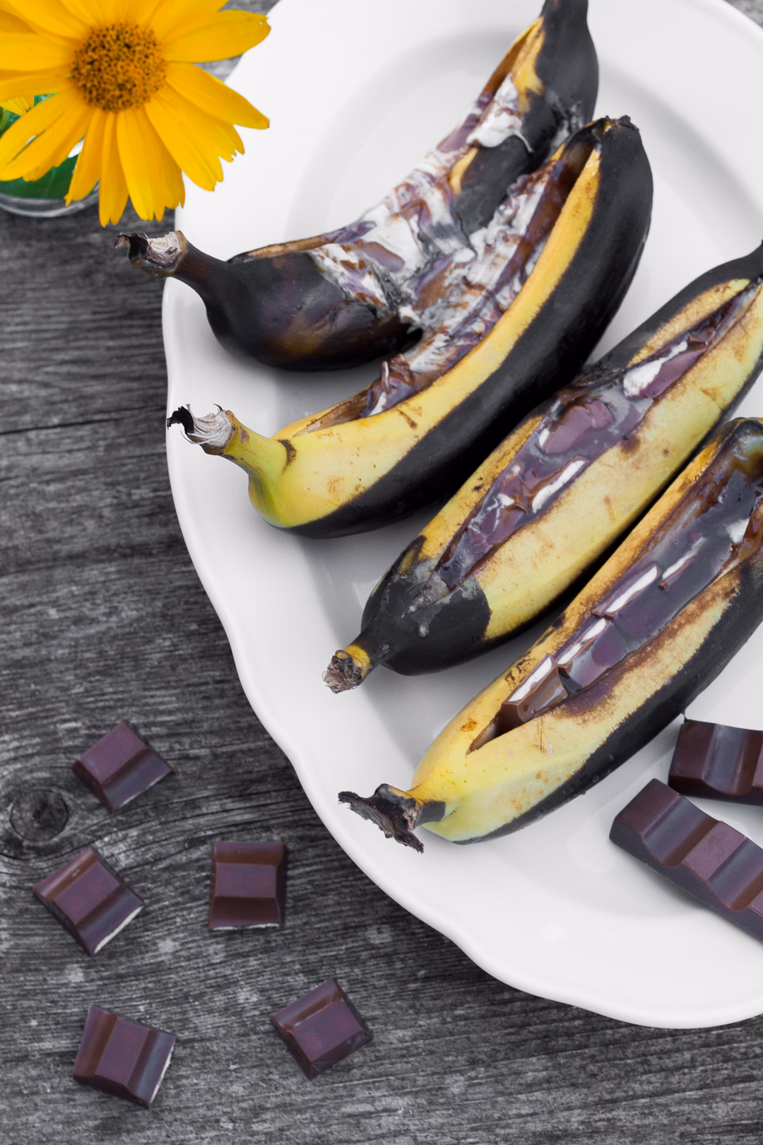 Wie kann man Bananen backen?