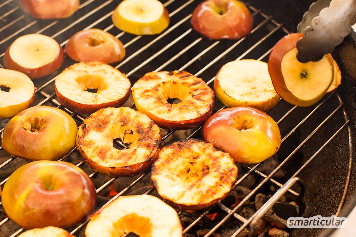 Wie bereite ich rohen Apfelchips zu?