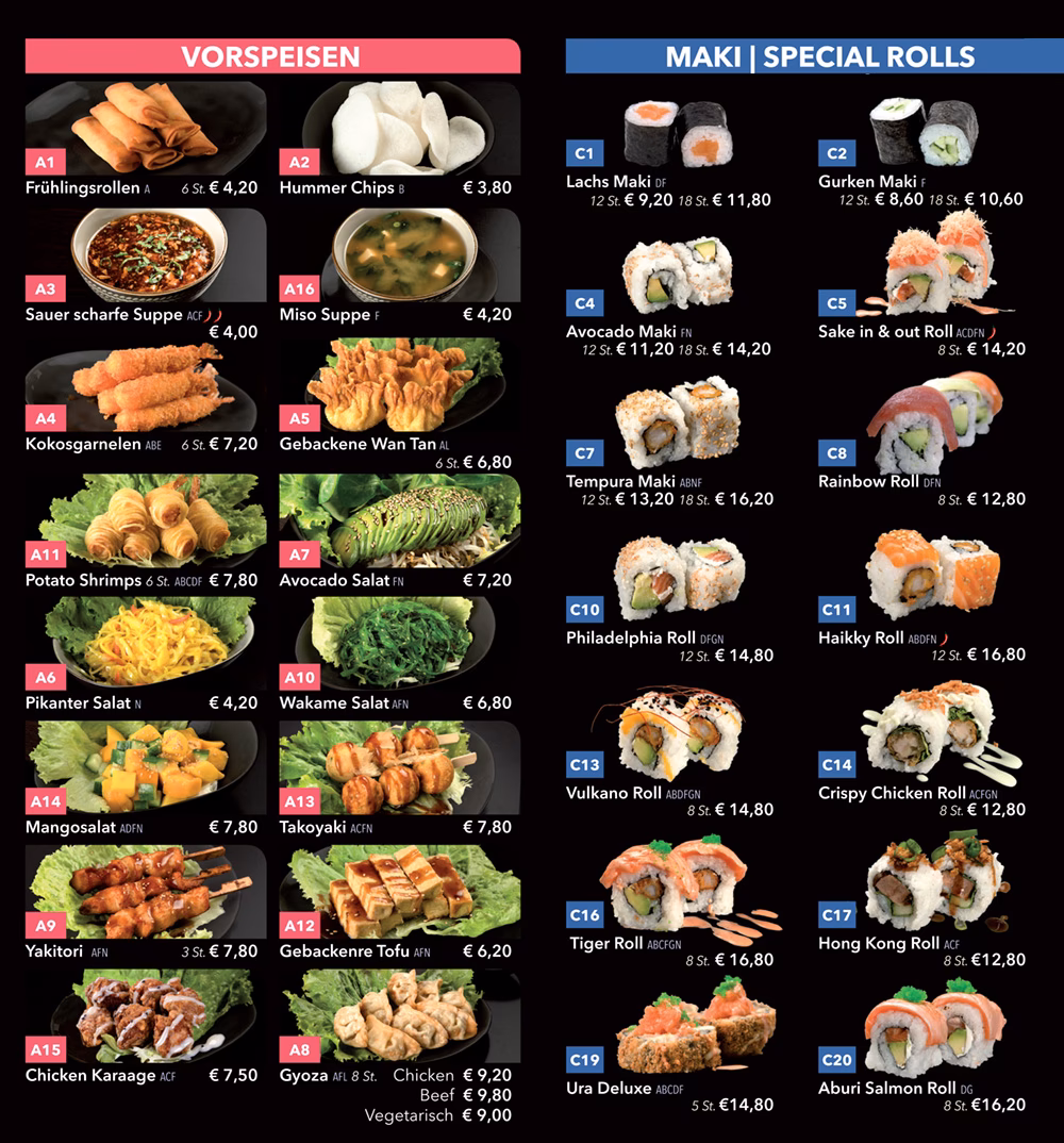 Wie viele Speisen gibt es in Lienz?