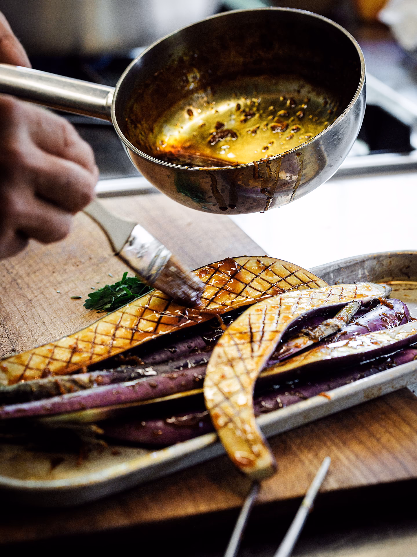 Wie mariniert man Aubergine?