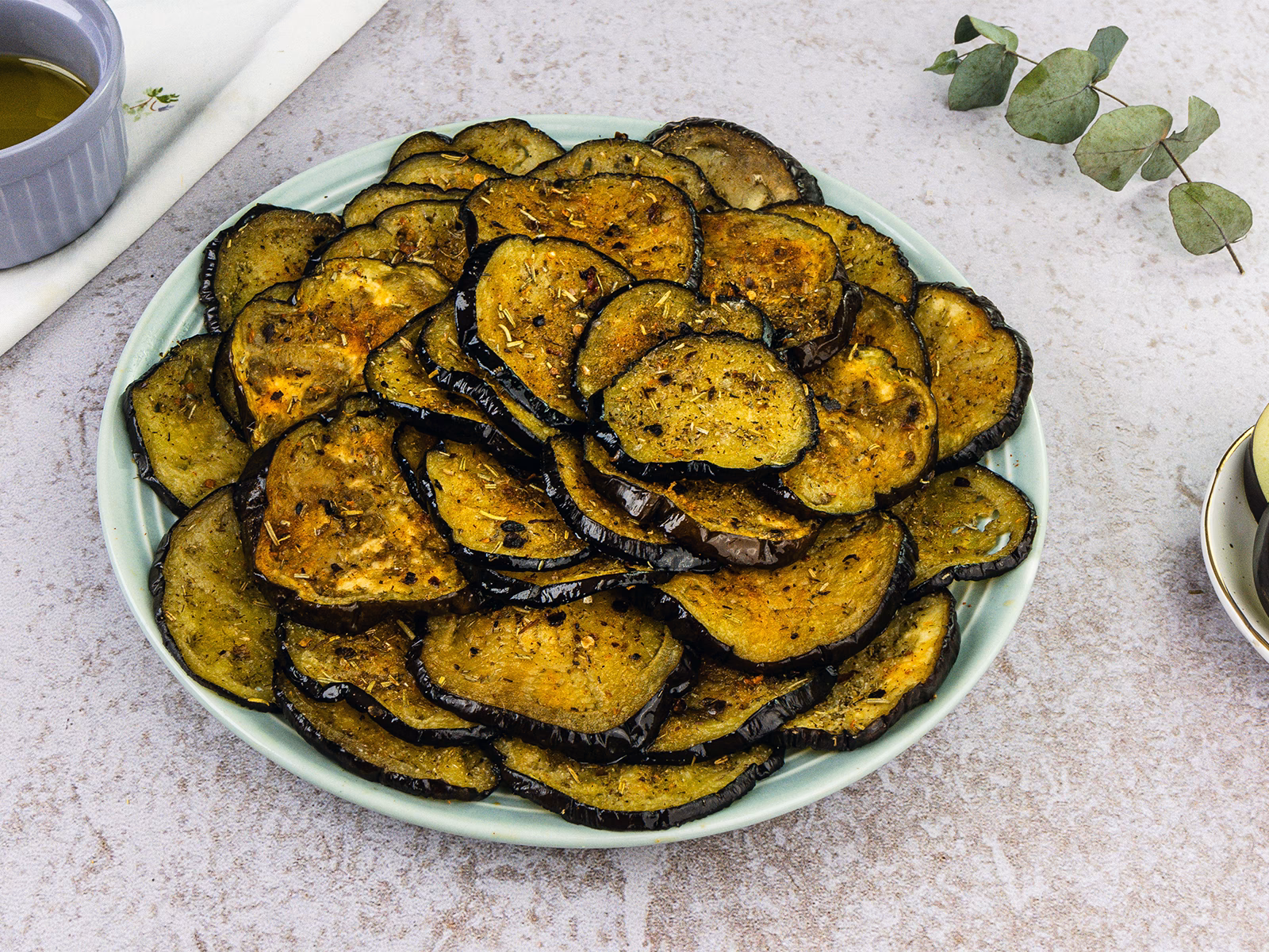 Wie bereite ich Auberginen im Backofen zu?