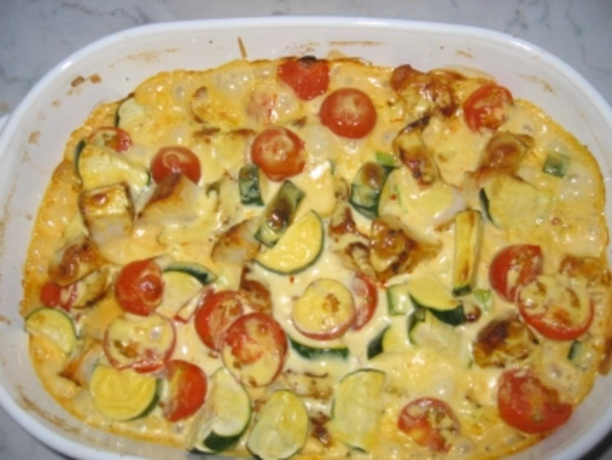 Wie mache ich einen herzhaften Auflauf?