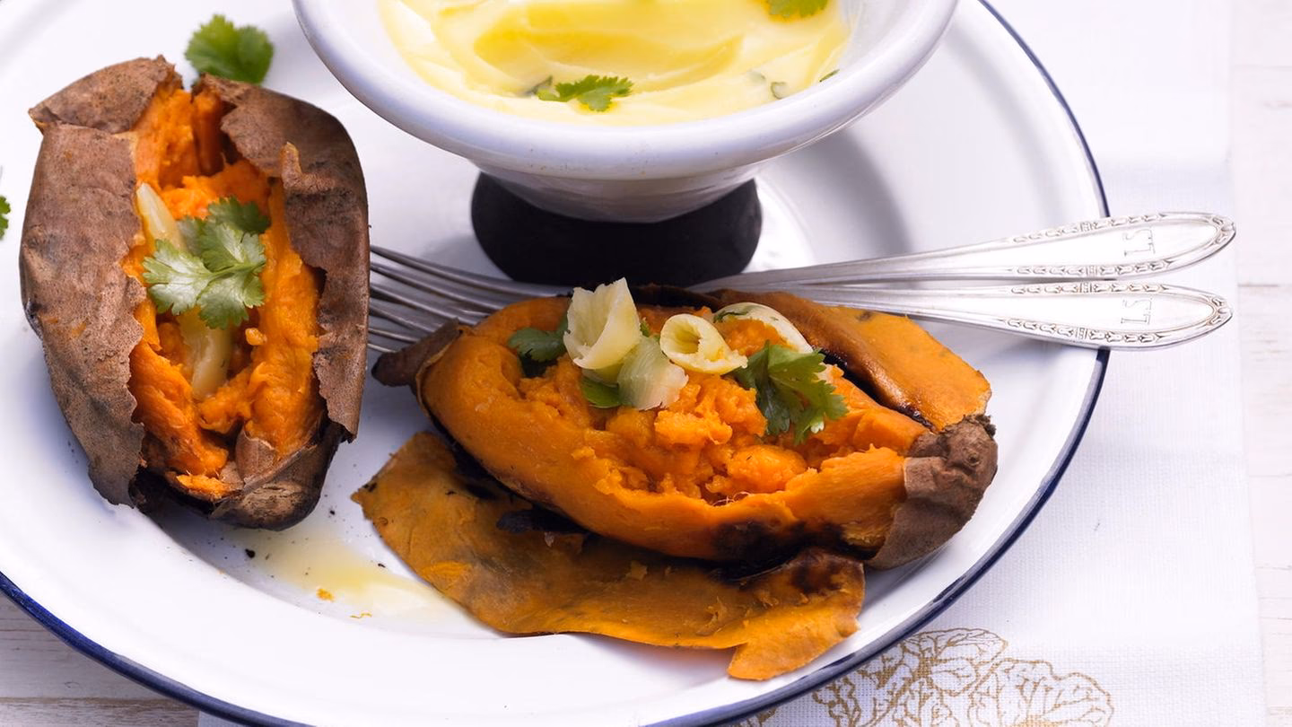 Wie mache ich eine grillmarinade mit Süßkartoffeln?