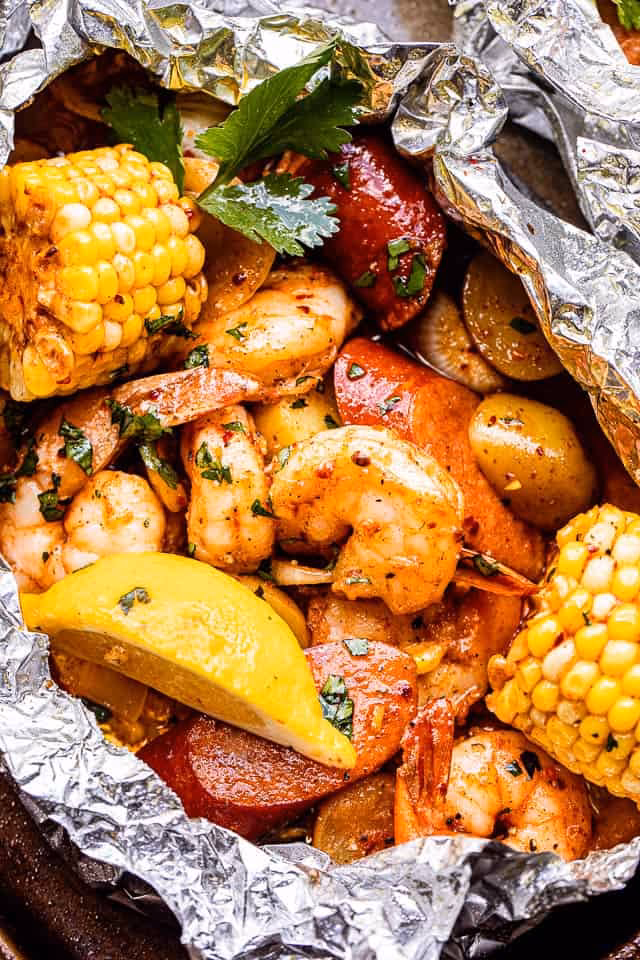 Can you cook grilled shrimp in foil?