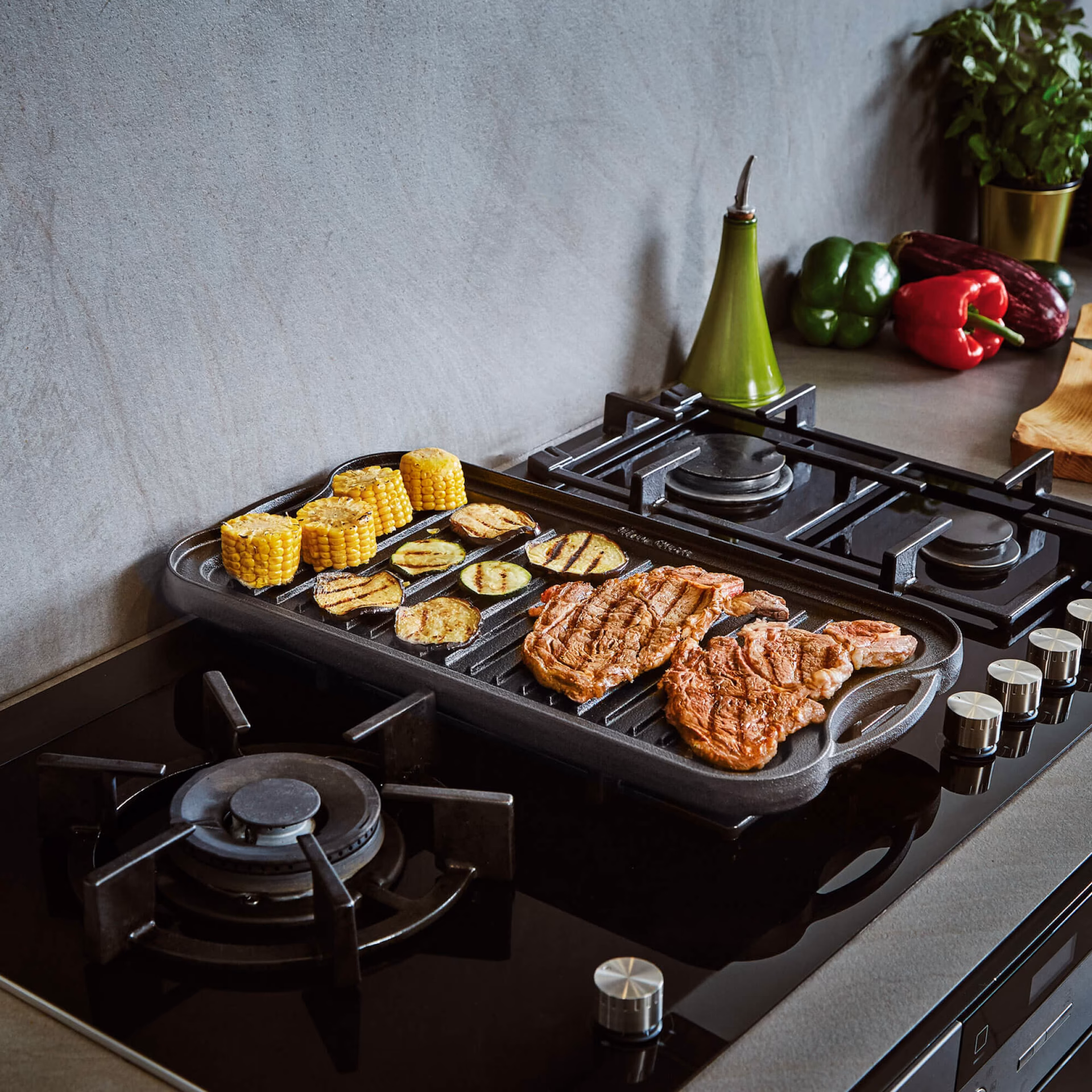 How big is a cast iron griddle?