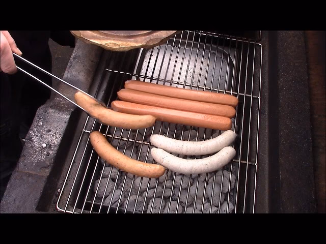 Wie mache ich eine Currywurst auf dem Grill?