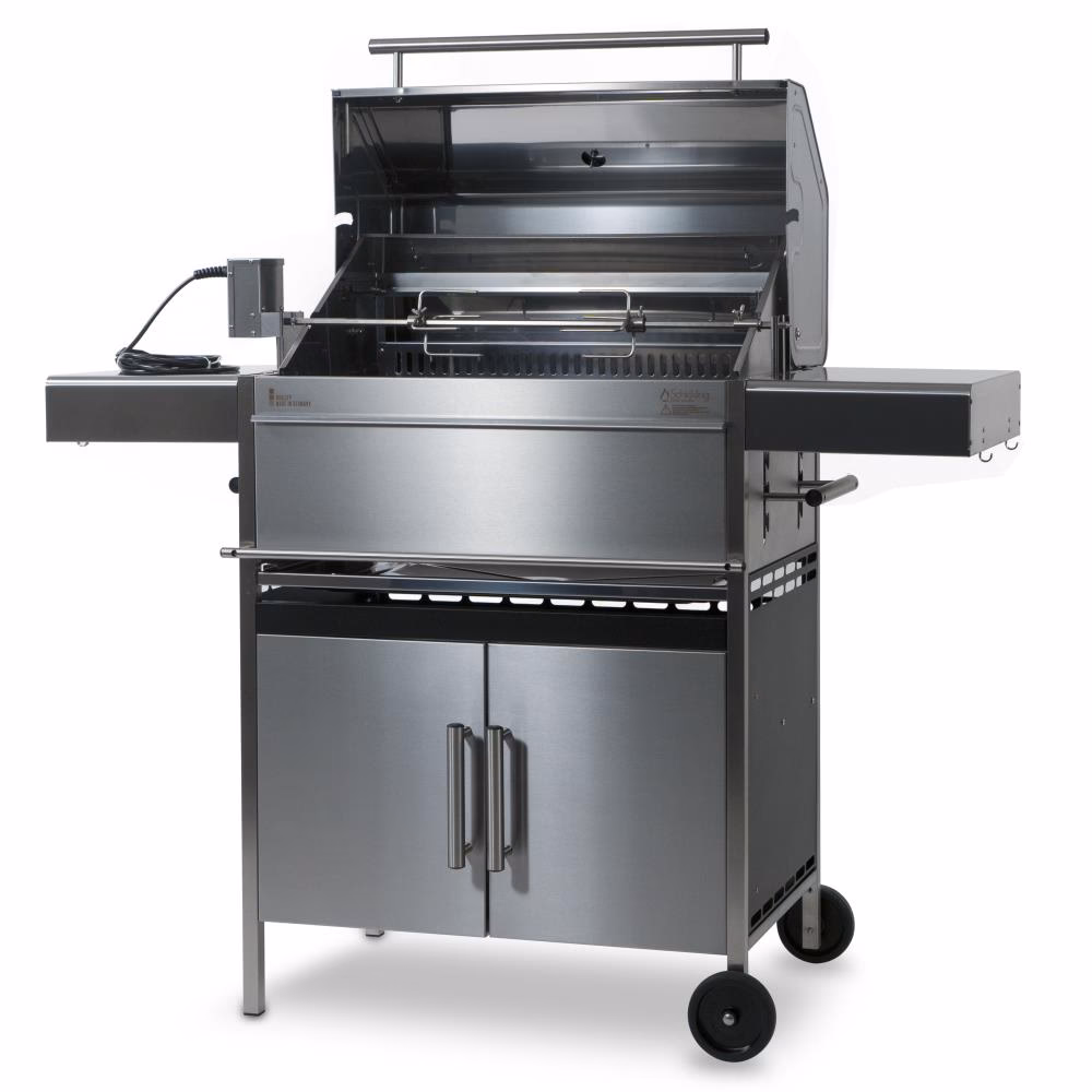 Wie dreht man einen Holzkohlegrill?