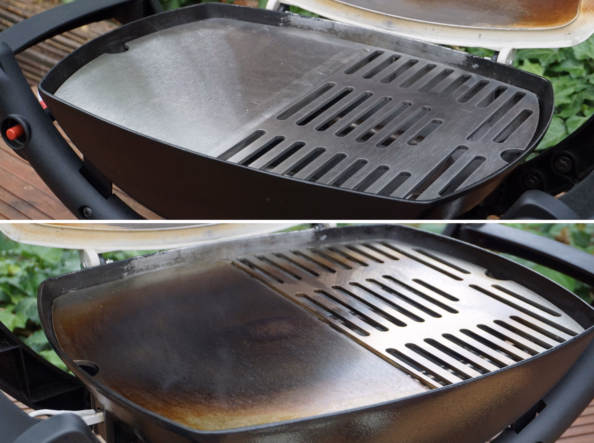 Wie reinige ich einen eingebrannten Grillrost?