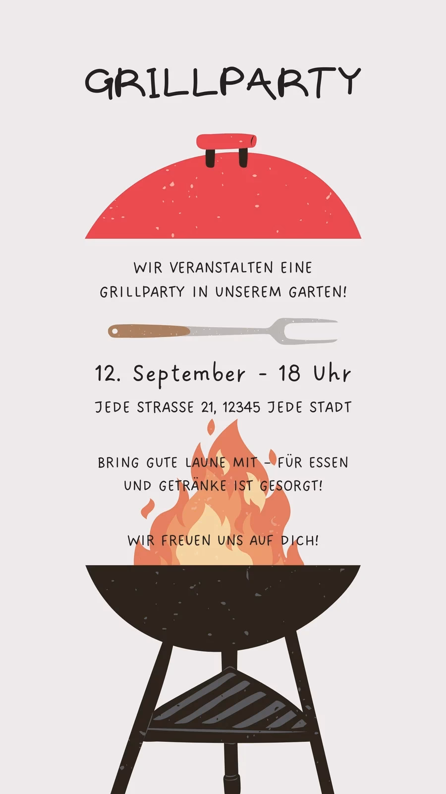 Wie kann man seine Liebsten zu einer Grillparty einladen?