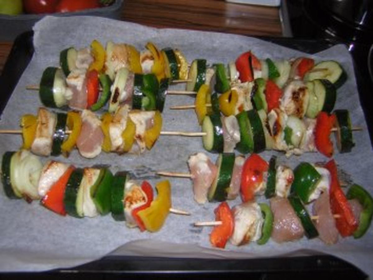 Wie kann man Spieße Backen?
