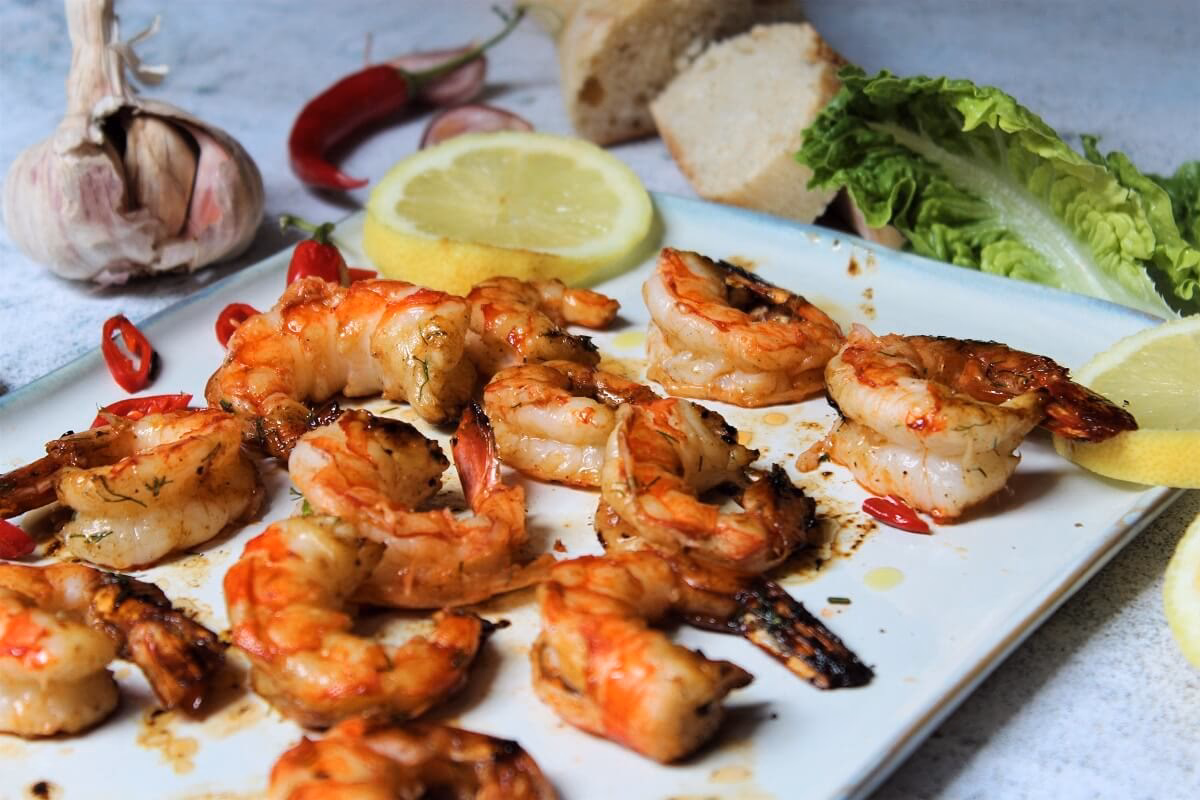 Wie grillt man Garnelen?