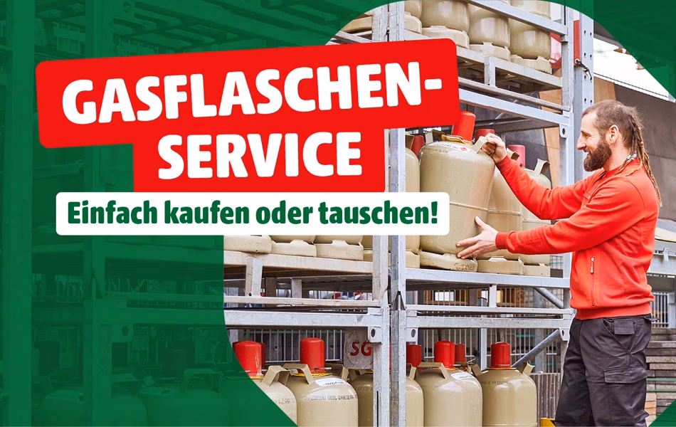Welche Gasflaschen gibt es in Hagebaumärkten?