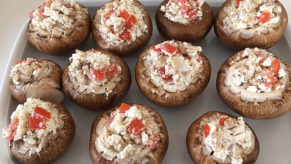 Was sind gefüllte Champignons vom Grill?