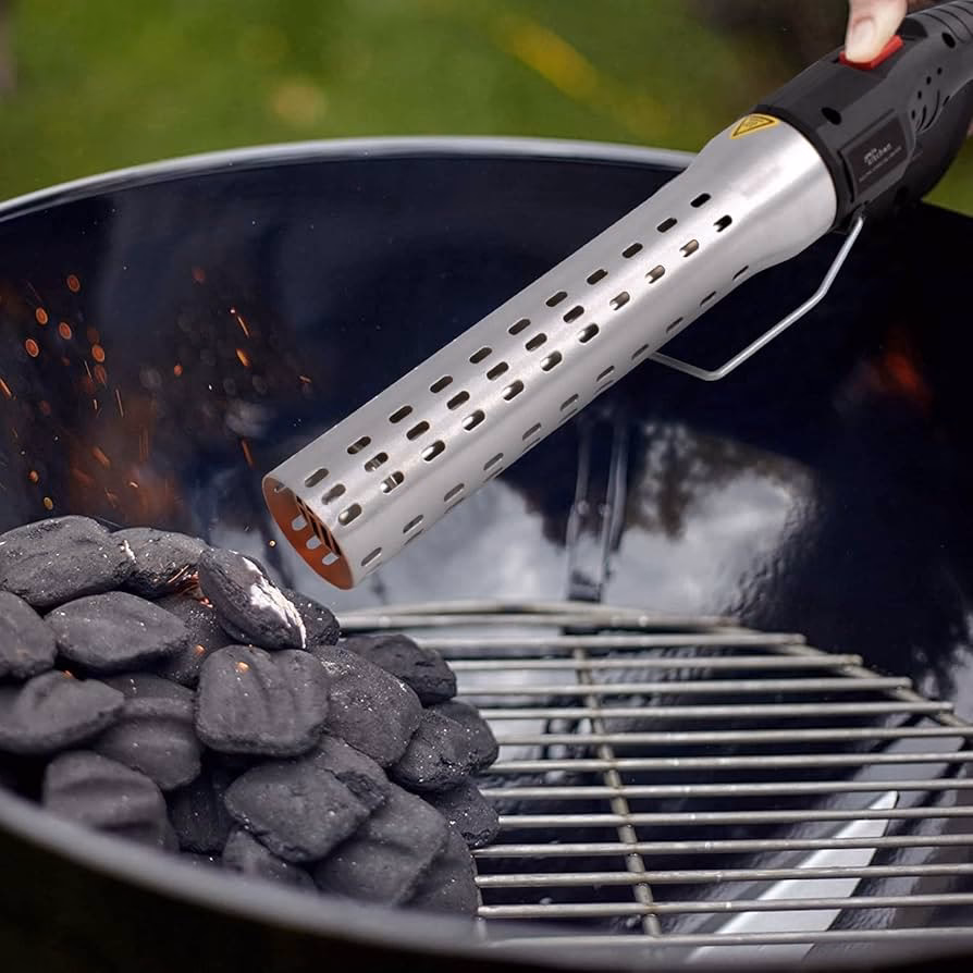 Wie funktioniert ein elektrischer Grillanzünder mit Anzündkamin?