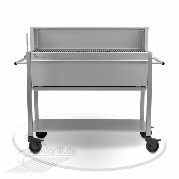 Was bietet die Außenküche mit Gasgrill aus Edelstahl?