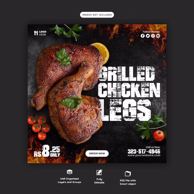 How many free templates for 'grill chicken'?