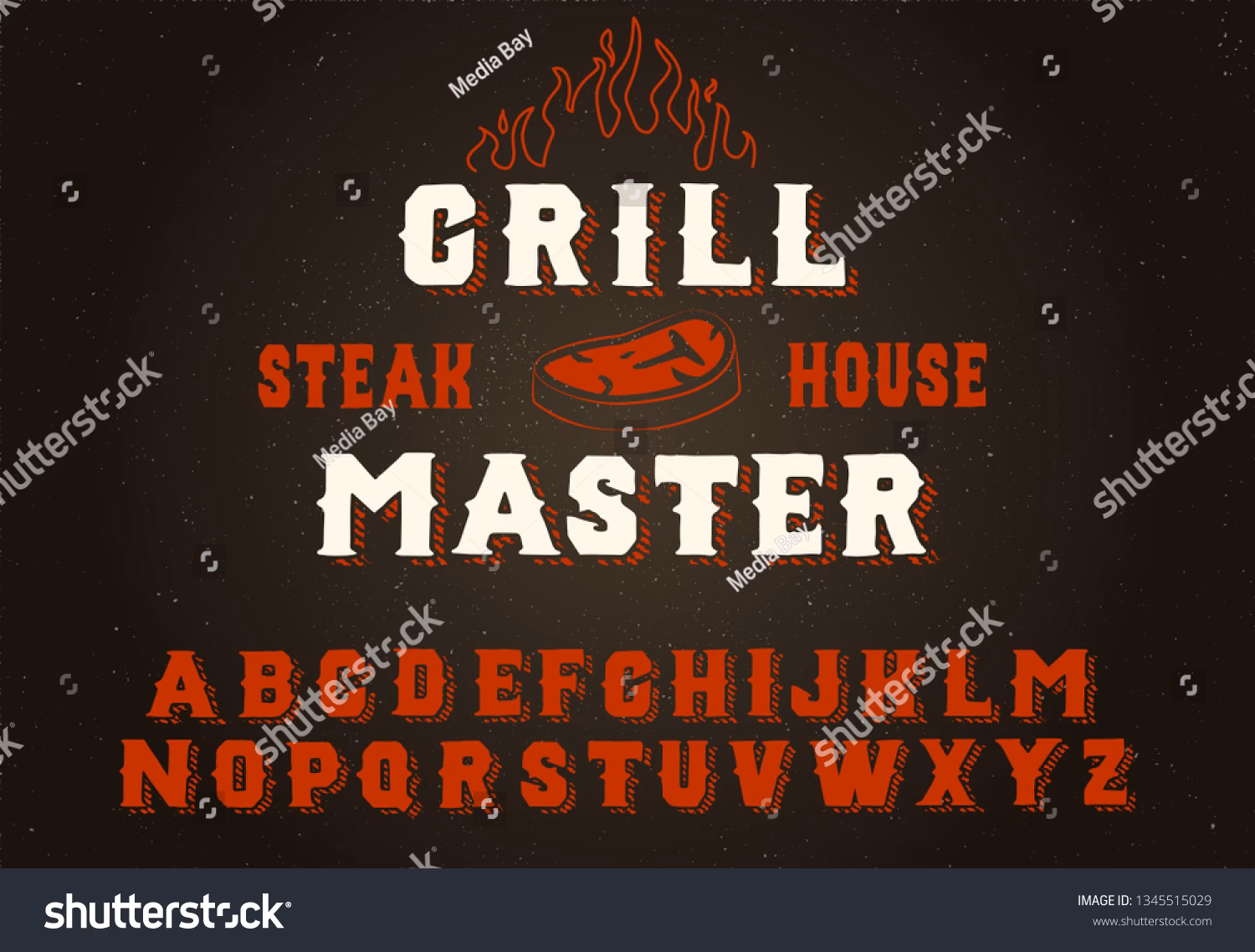 What is hot grill font?
