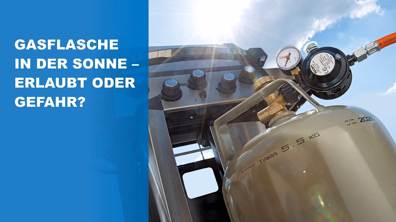 Ist es schlimm wenn eine Gasflasche in der Sonne steht?