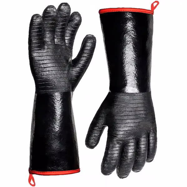 What are grilling gloves made of?