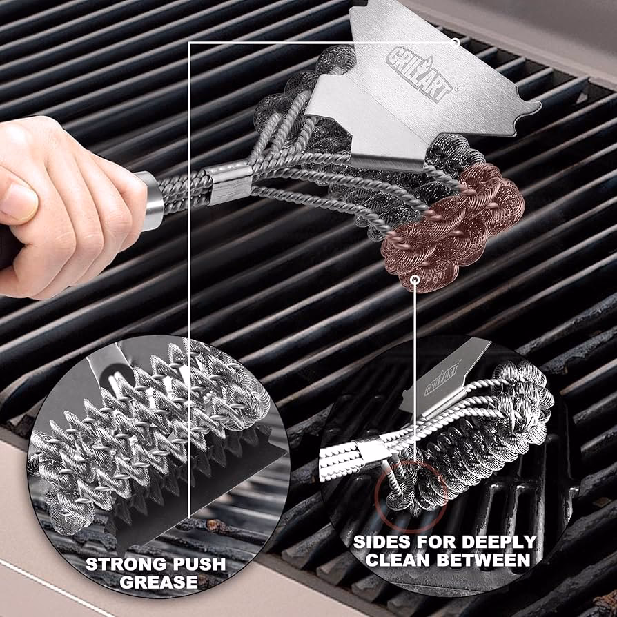 Do you need a grill brush for a cast iron grill?