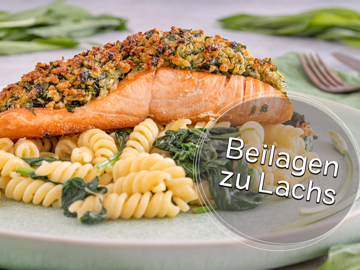 Welche Beilagen gibt es zu Lachs im Blätterteig?