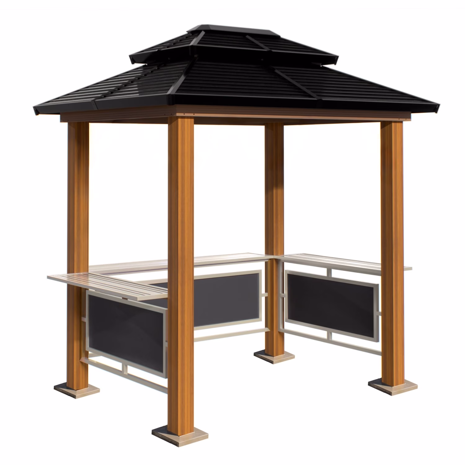 Wie groß ist ein Grillpavillon?