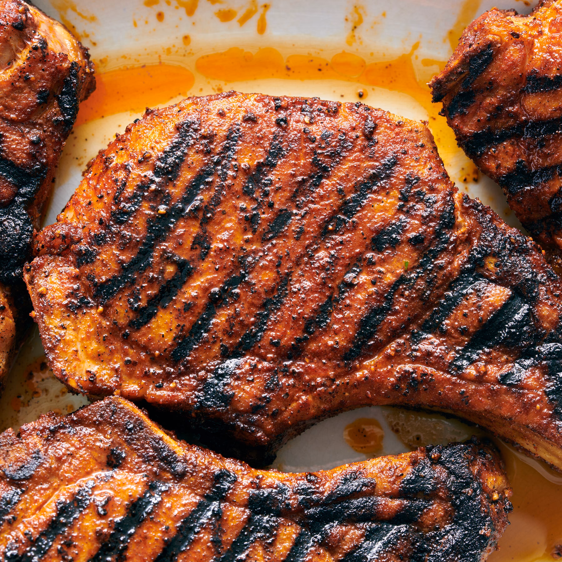 How do you cook pork chops on a pellet grill?