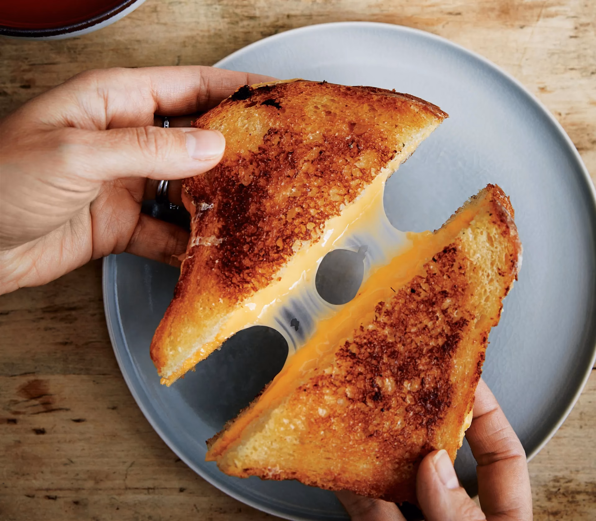 How do you make a grilled cheese sandwich?