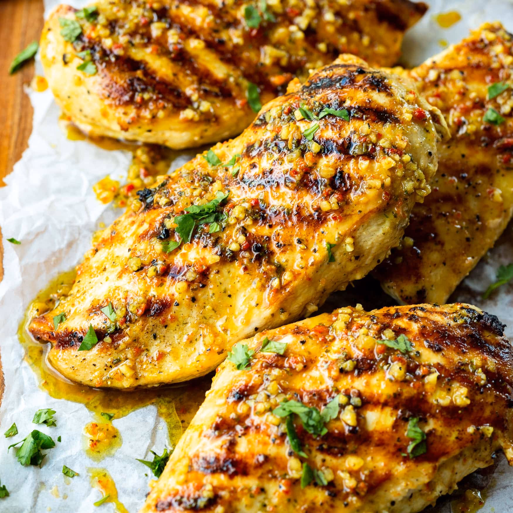 Do you marinate grilled chicken tenders?