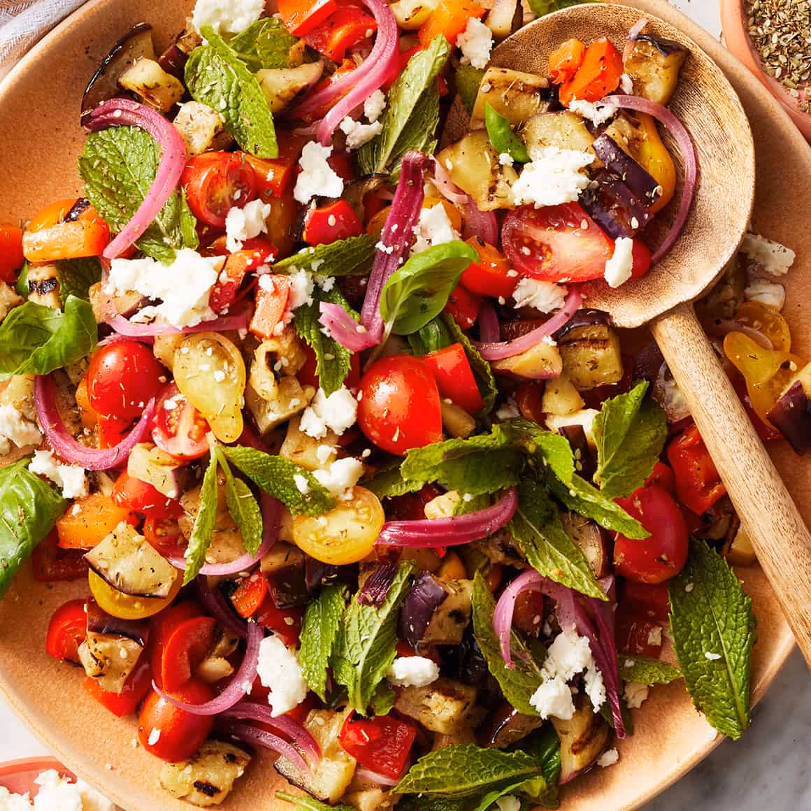 How do you marinate grilled eggplant?