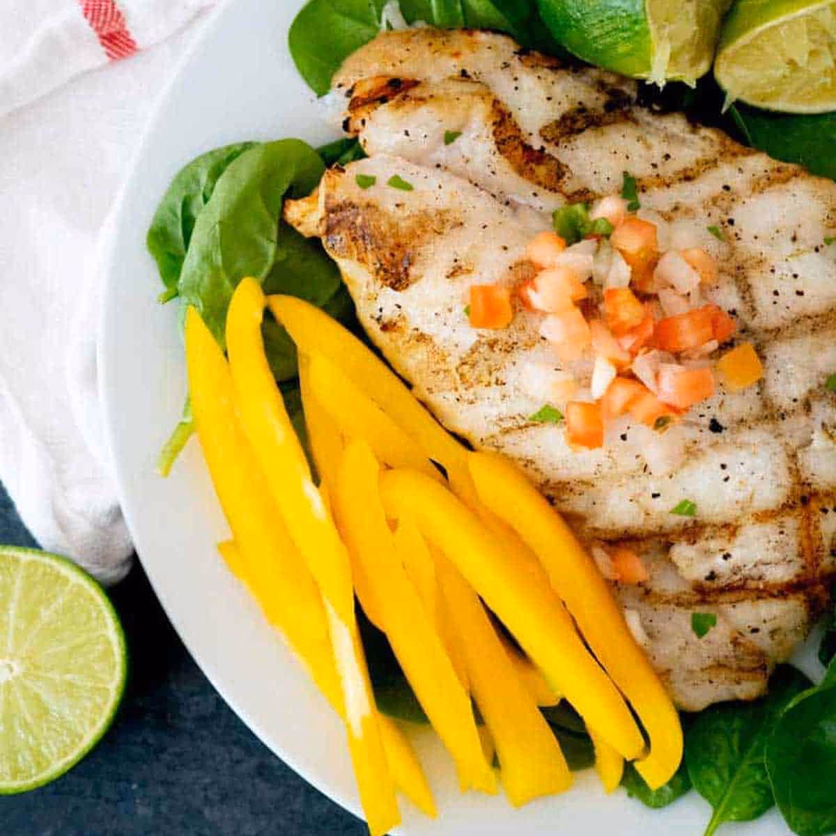How to cook a grouper on a gas grill?