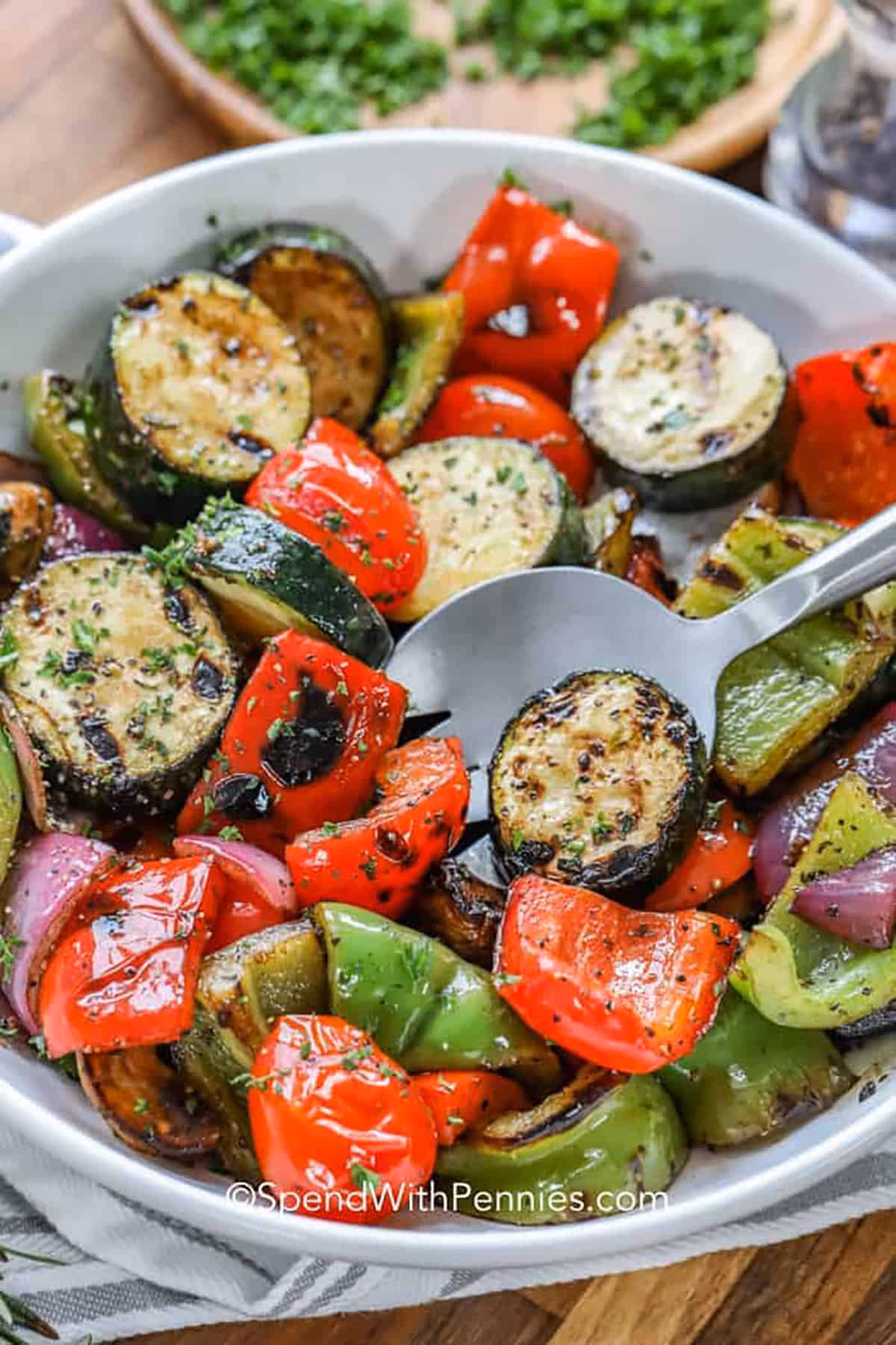 What is a good marinade for grilled vegetables?