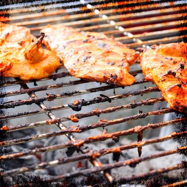 Was passiert wenn man Fleisch am Rost erhitzt?