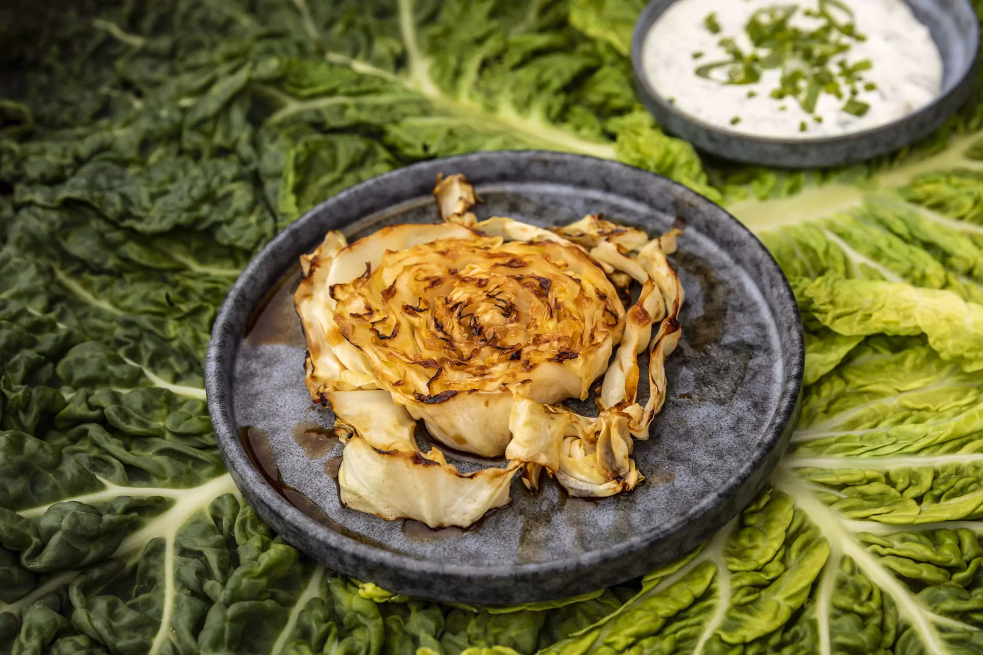 Was kann man mit gegrilltem Kohl zubereiten?