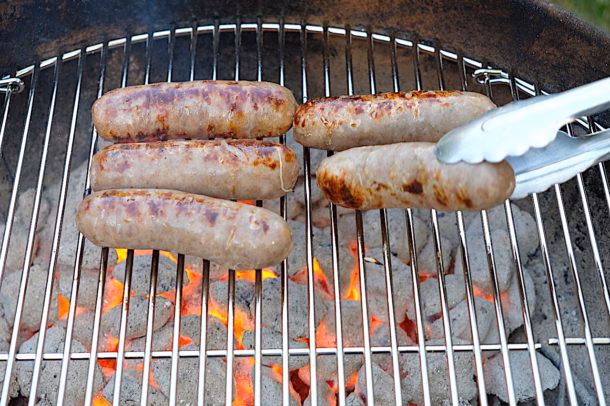 What tools do you need to cook Brats on a gas grill?