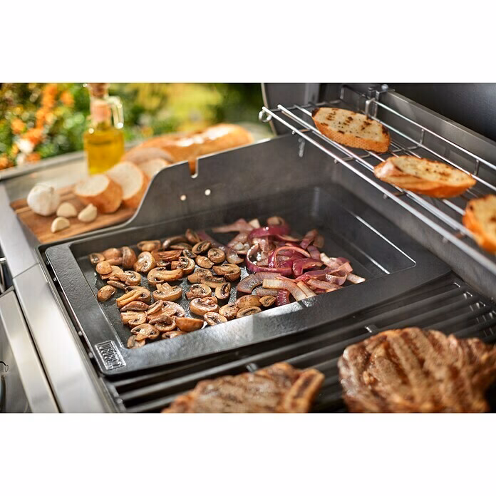 Was kann man auf einer glatten Grillfläche machen?