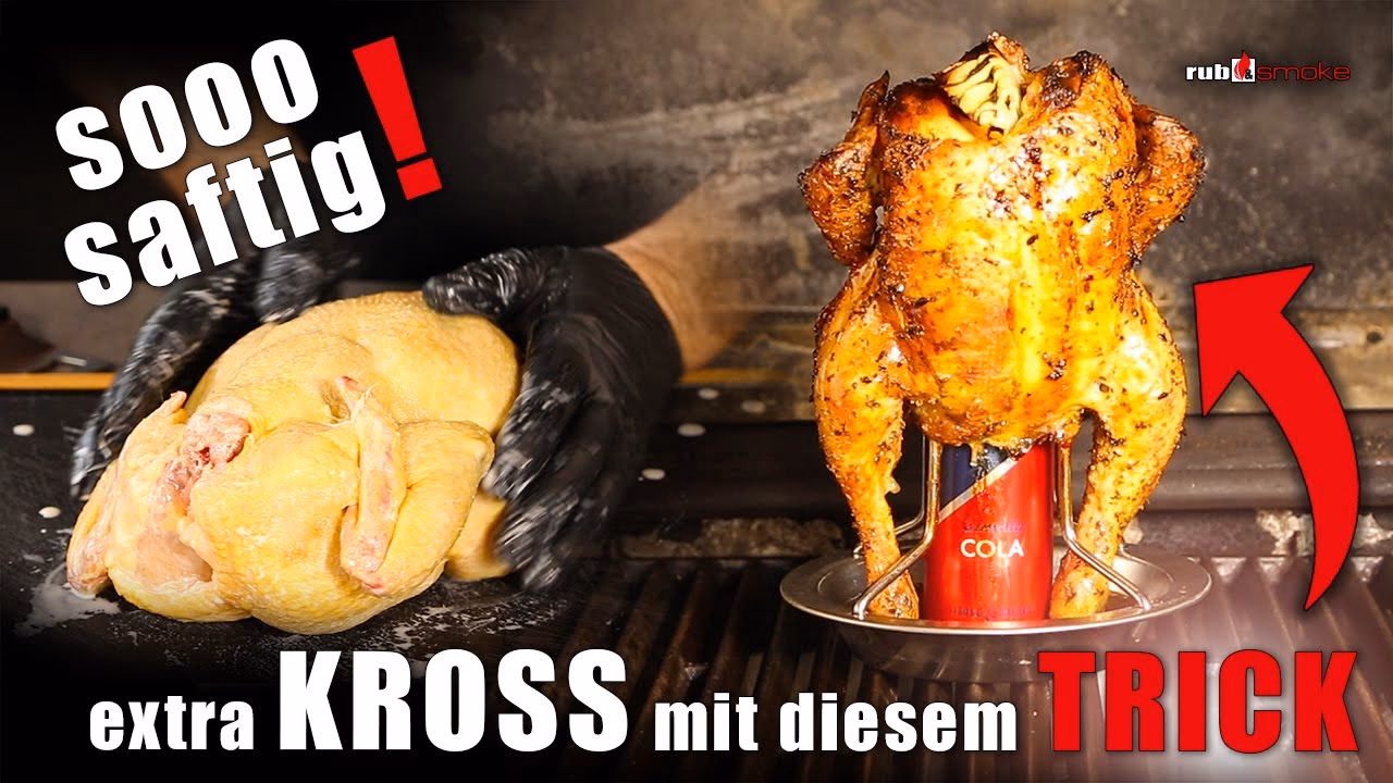 Wie bereite ich Hähnchen auf den Grill ein?