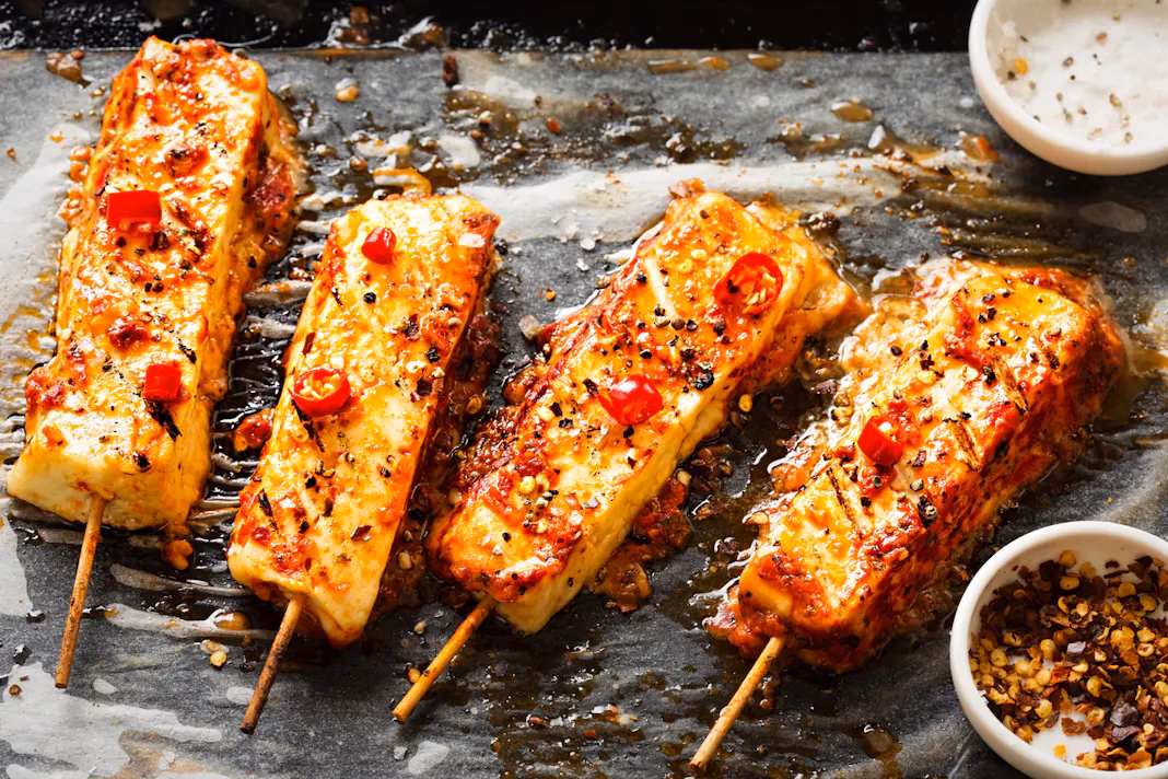 Wie kocht man einen gegrillten Halloumi?