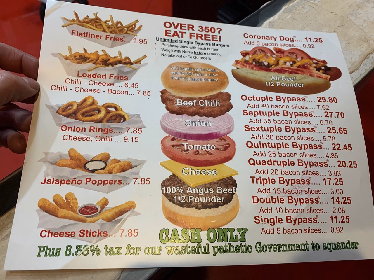 Where can you eat a heart attack Burger in Las Vegas?