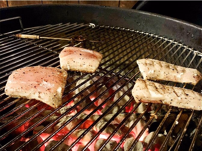 How long do you cook fish in foil on a BBQ?