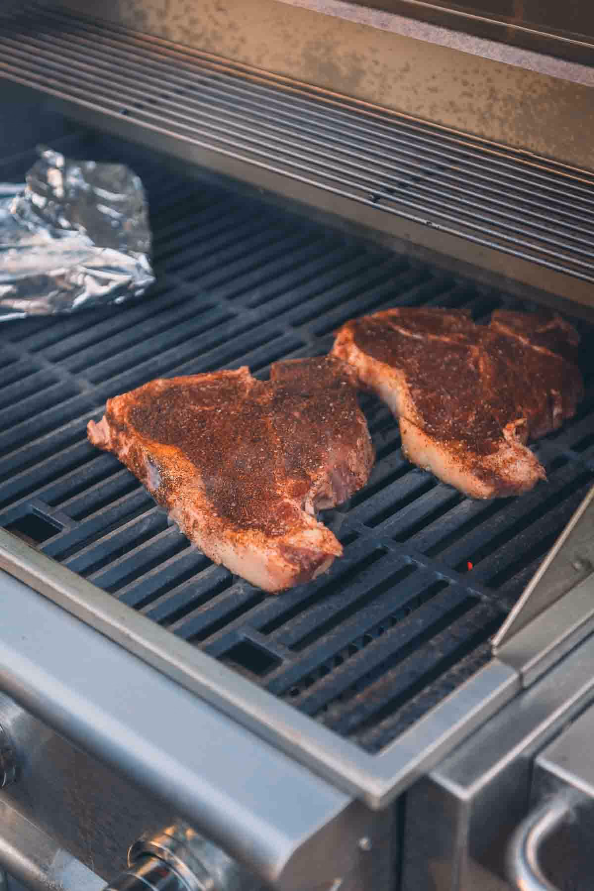 How do you set up a gas grill?