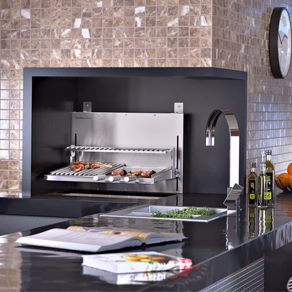 How does a charcoal grill work?