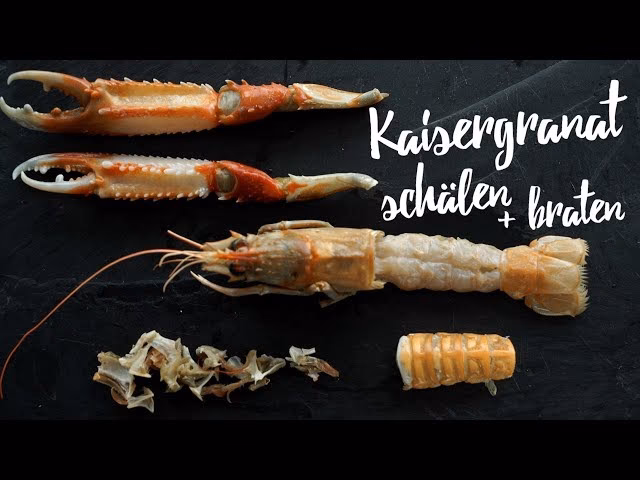 Wie entferne ich den Darm von Kaisergranaten?