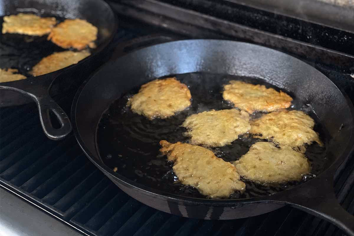Wie kann man Kartoffelpuffer Backen?