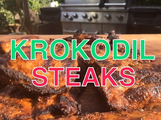 Wie lange vor dem Krokodil Grillen muss man die Cuts aus dem Kühlschrank nehmen?