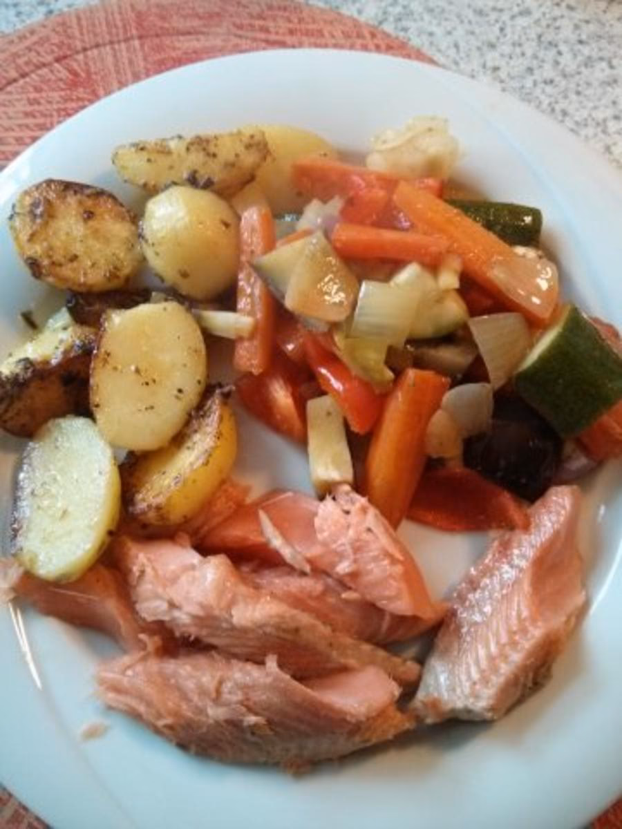 Wie bereite ich einen Lachs ein?