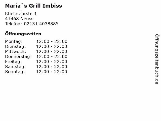 Was kann man in Marias Restaurant machen?