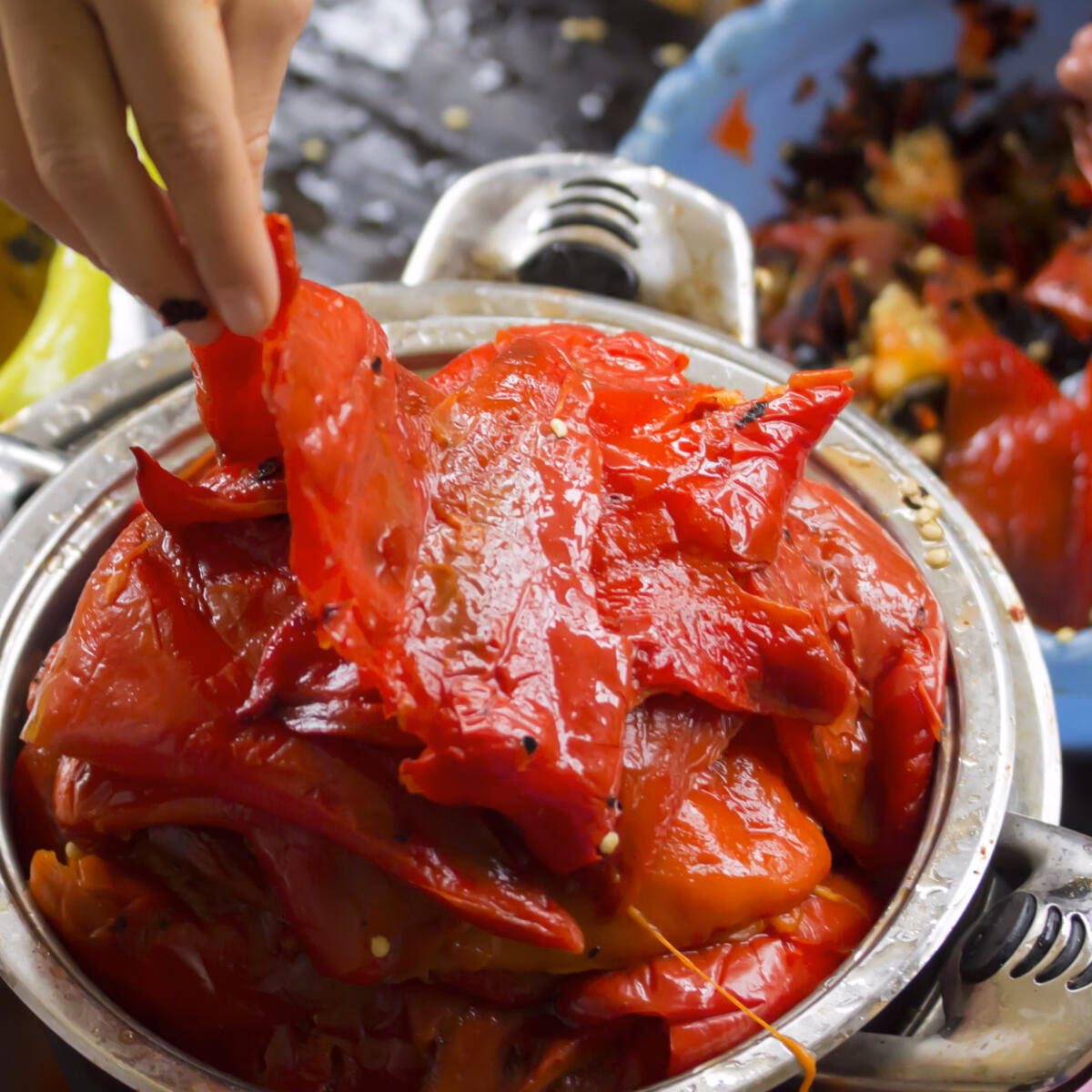 Wie kann man Paprika häuten?