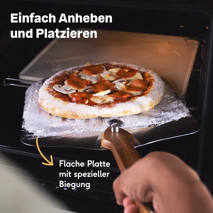 Wie lange muss ein Pizzastein im Ofen sein?