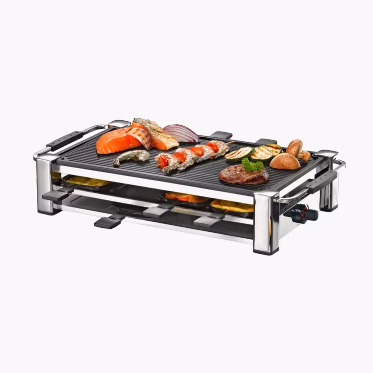 Was ist ein Raclette-Grill mit Steinplatte?
